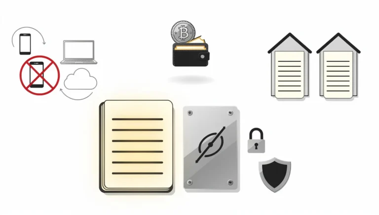 Crypto seed phrase storage
