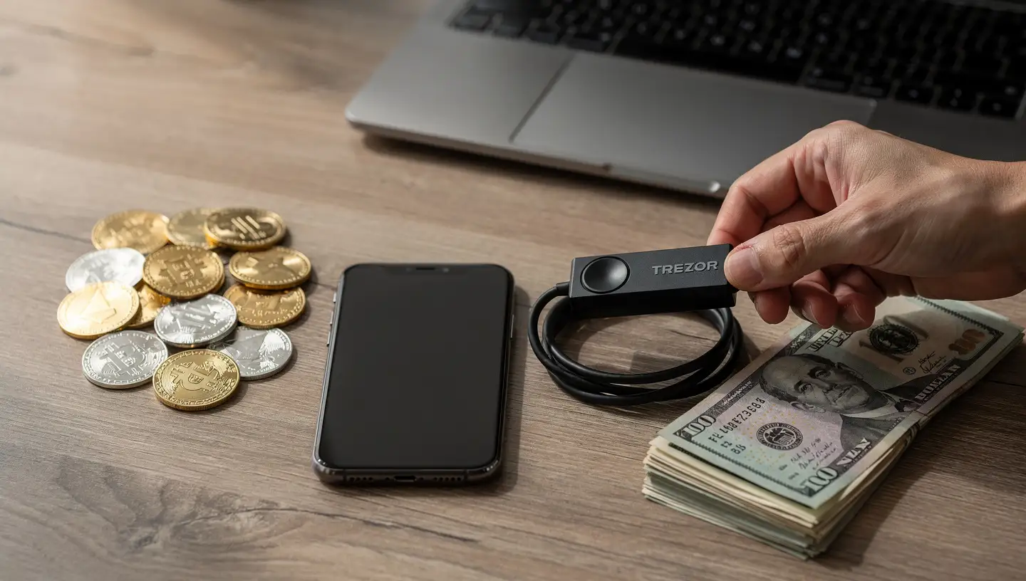 How to Sell Crypto from a Trezor Cold Wallet