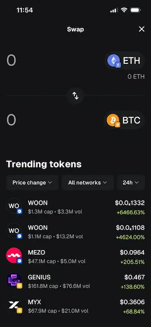 How to swap into Bitcoin in MetaMask