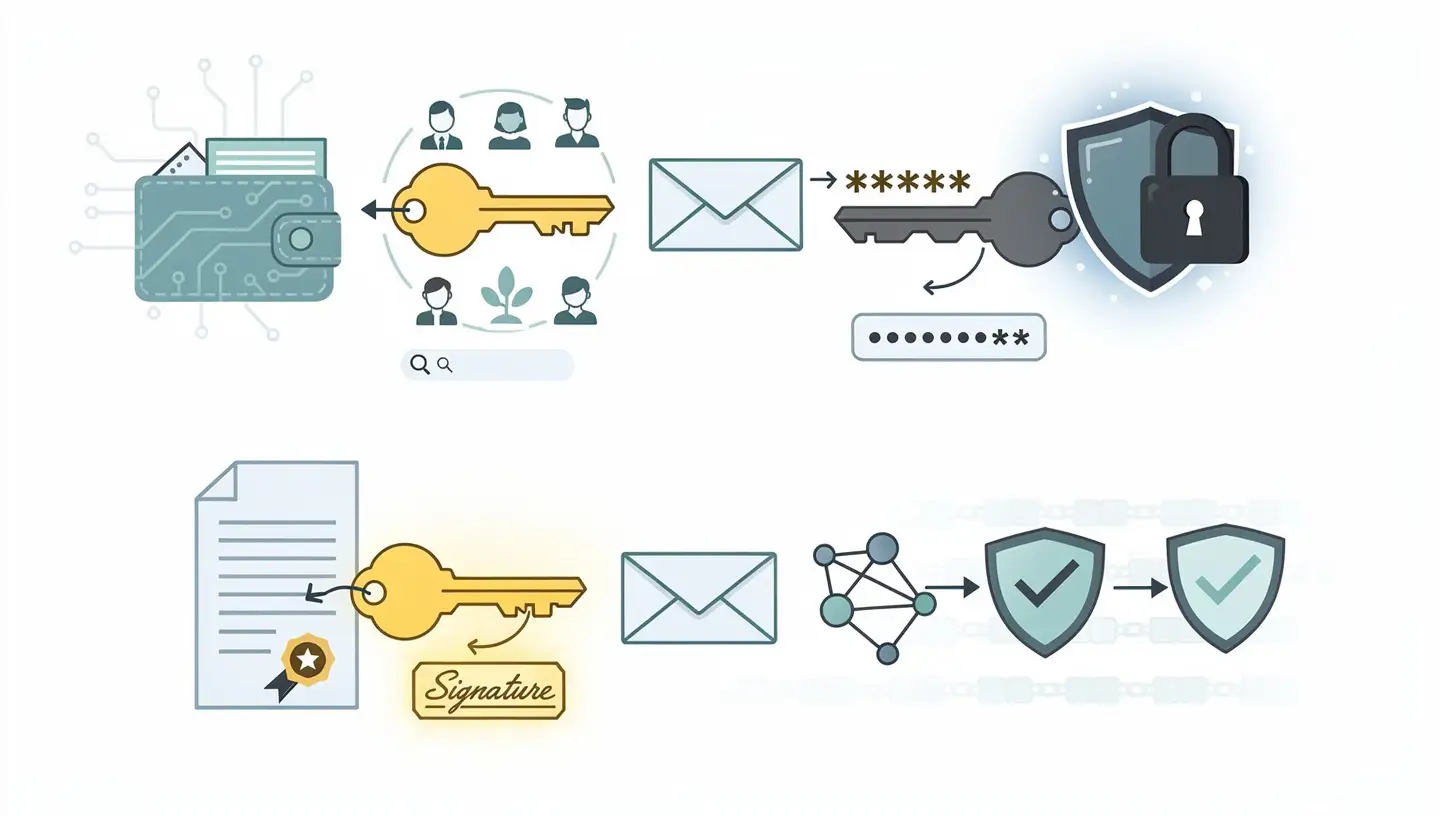 Public keys and private keys