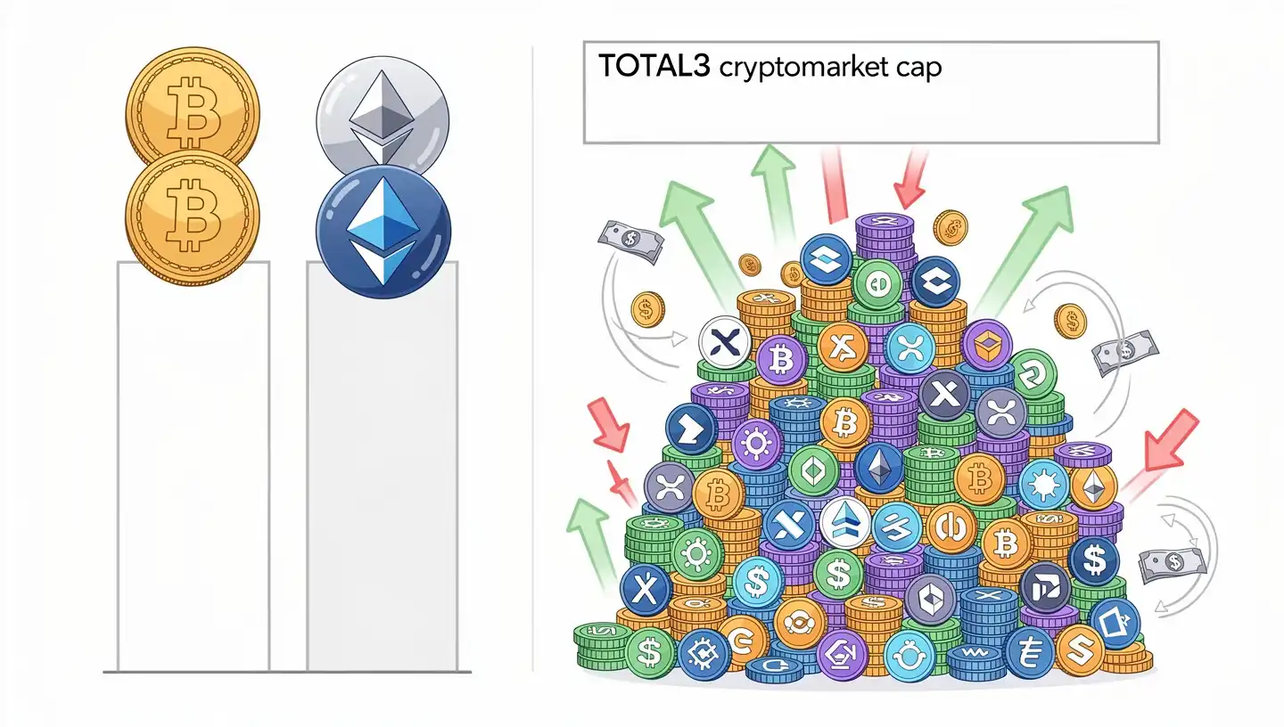 What is the TOTAL3 crypto market cap