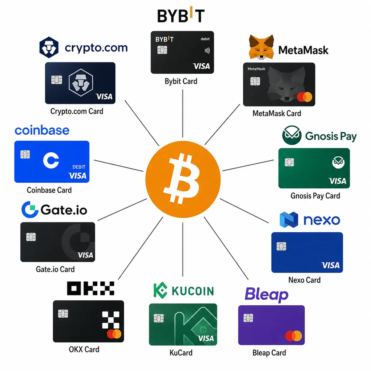 the best crypto debit cards