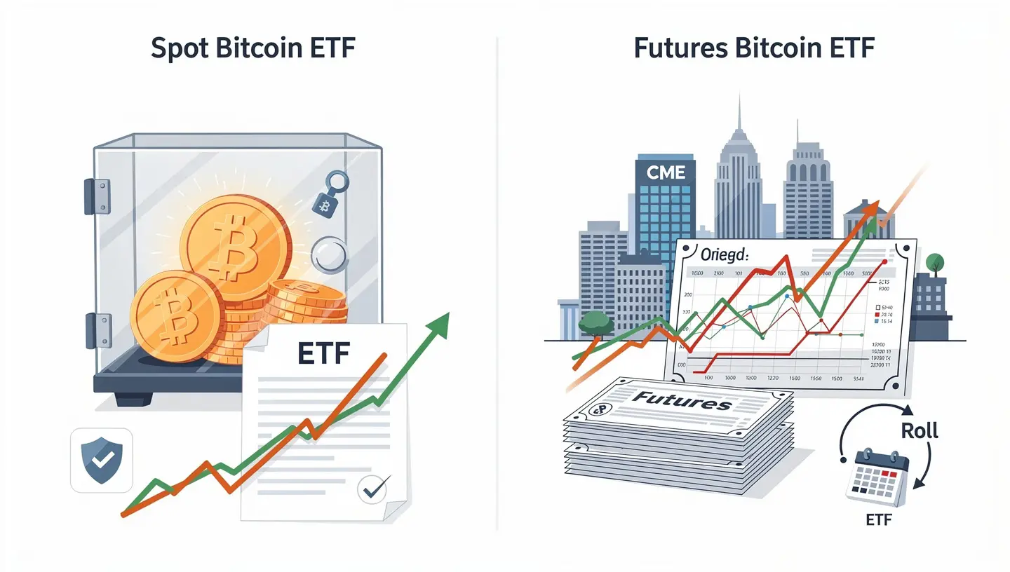 Spot Bitcoin ETF vs futures Bitcoin ETF